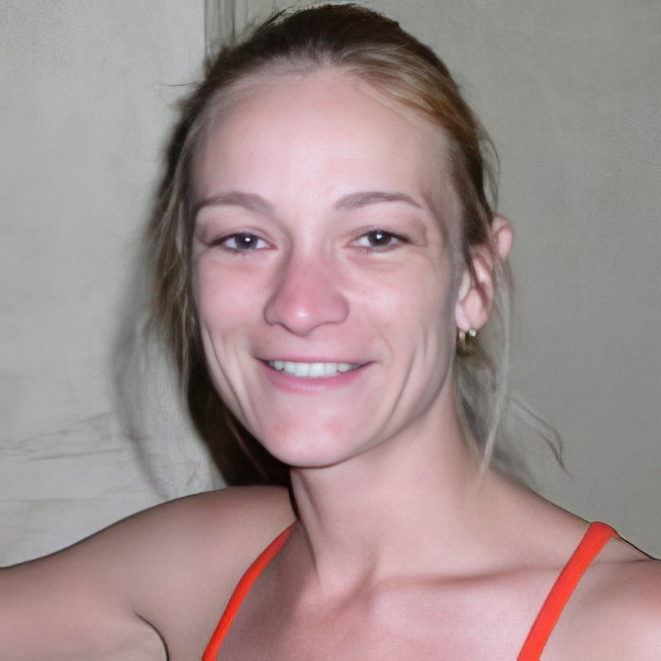 Young woman with long blonde hair
