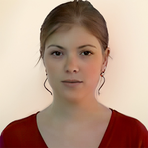 Young woman with dark hair