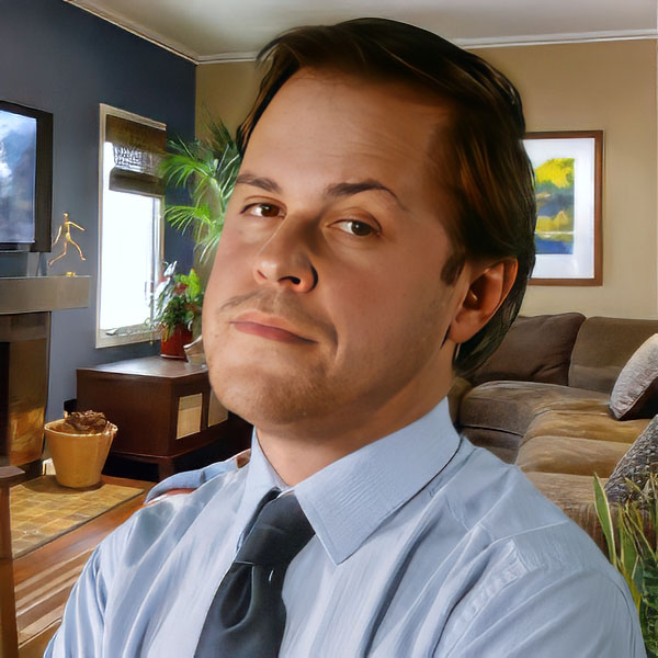 Serious-looking young man in a dress shirt and tie