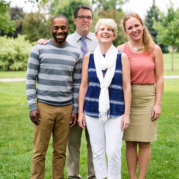 Group of smiling people